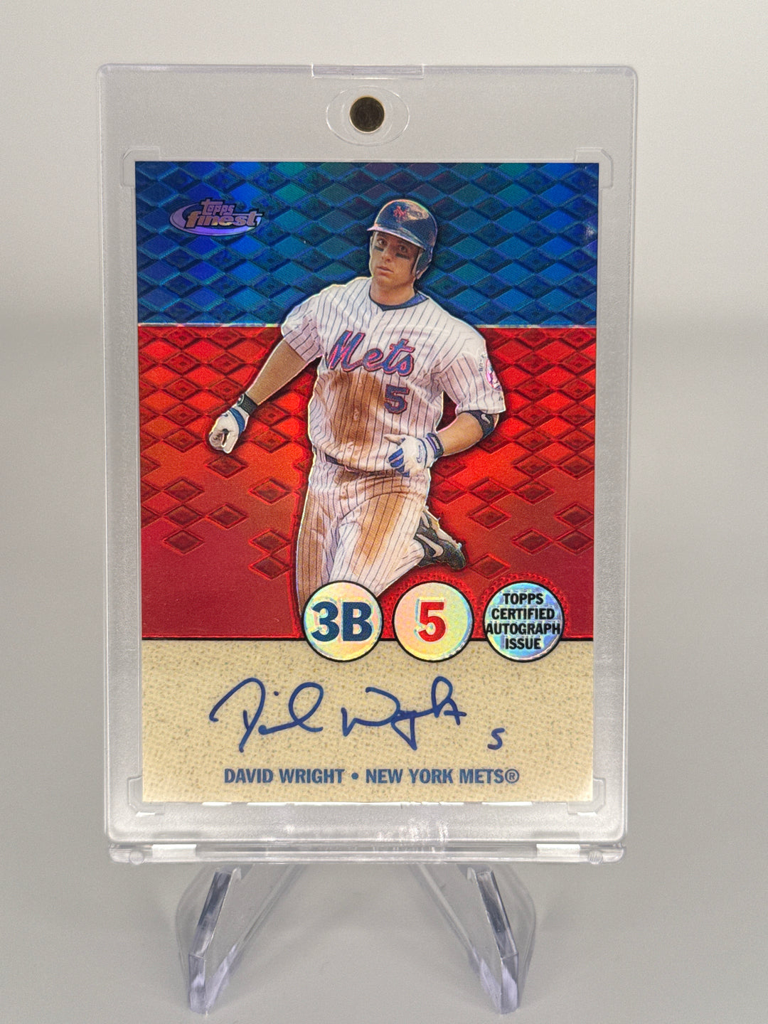 David Wright 2005 Topps Finest Refractor Auto