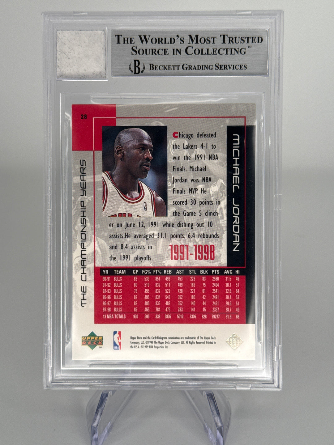 Michael Jordan 1997 Certified Worn Shooting Shirt, BGS Authentic