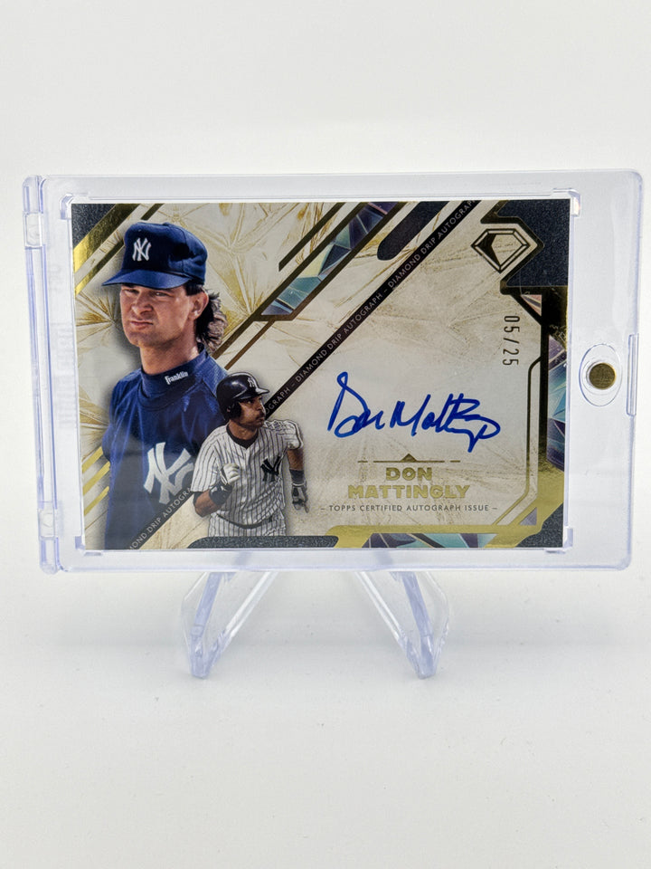 Don Mattingly 2025 Topps Diamond Icons Diamond Drip Auto, 05/25