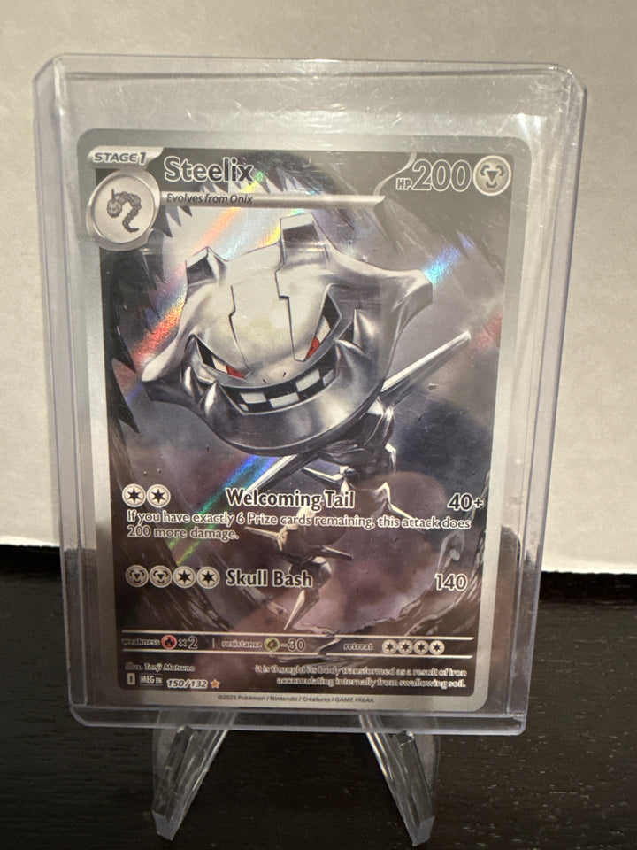 Pokemon TCG 2025 Steelix Mega Evolutions Full Art Illustration Rare, 150/132