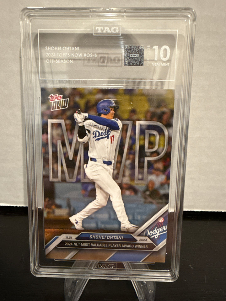 Shohei Ohtani 2024 Topps Now Offseason, TAG 10 Gem Mint
