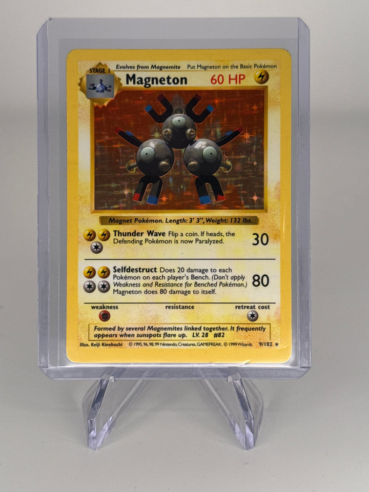Pokemon TCG 1999 Magneton Base Set Holo, 9/102