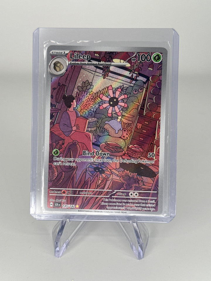 Pokemon TCG 2024 Lileep Stellar Crown Illustration Rare, 145/142