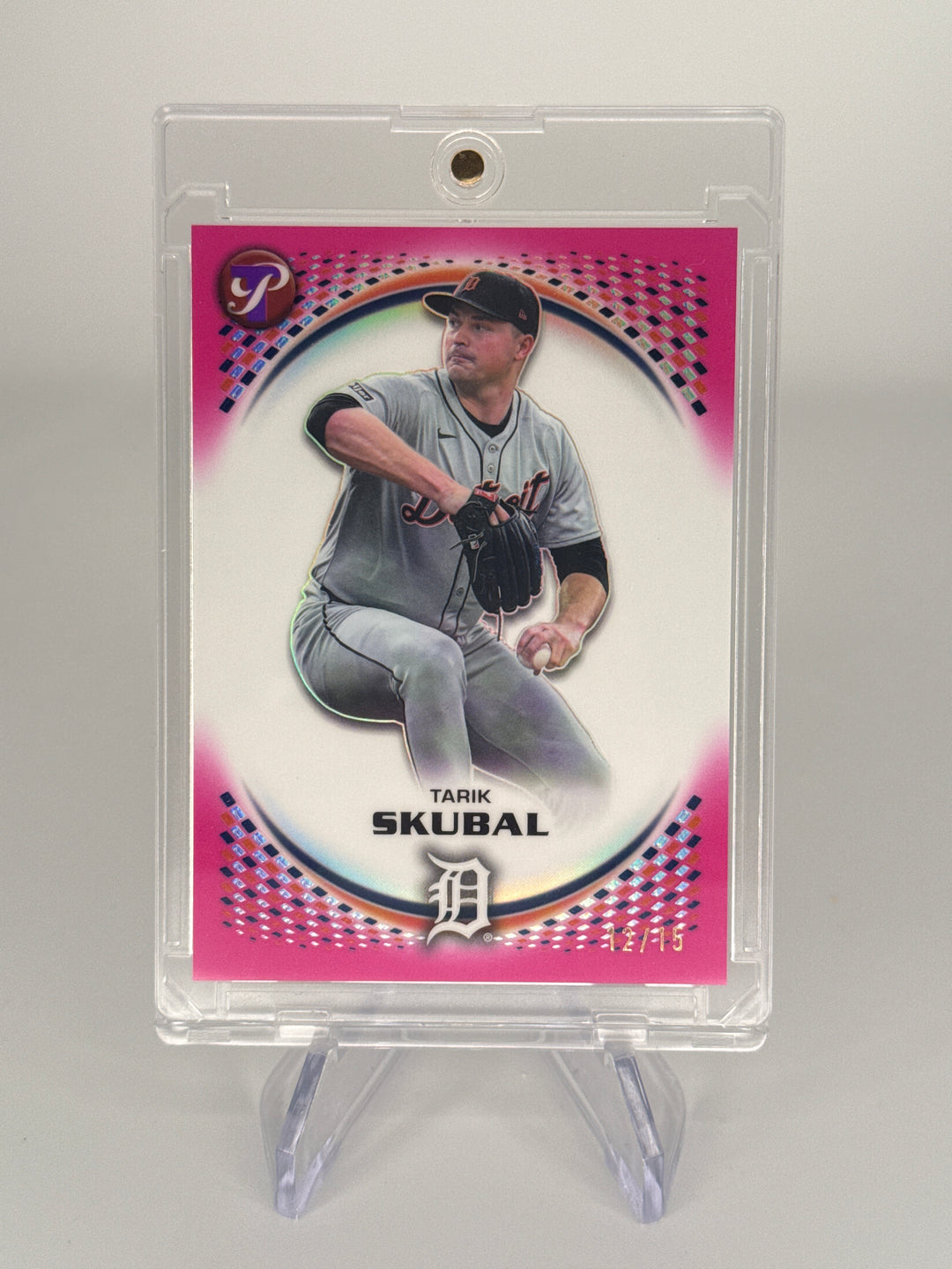 Tarik Skubal 2026 Topps Pristine Pink Refractor, 12/15