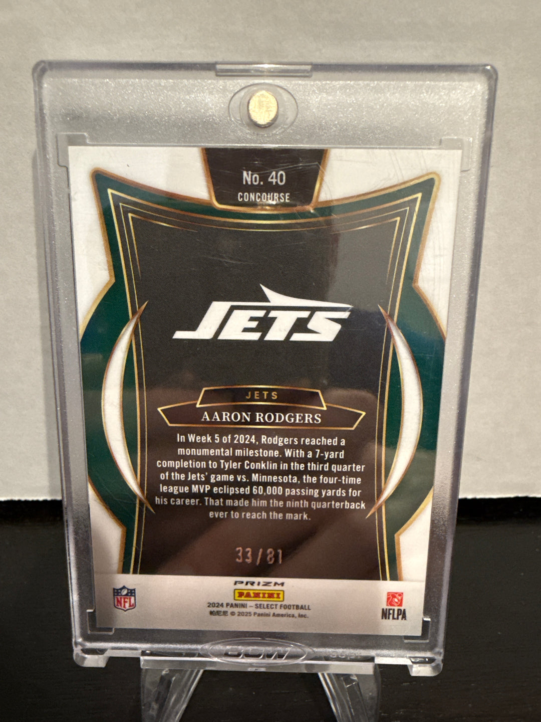 Aaron Rodgers 2024 Panini Select Dragon Scale, 33/81