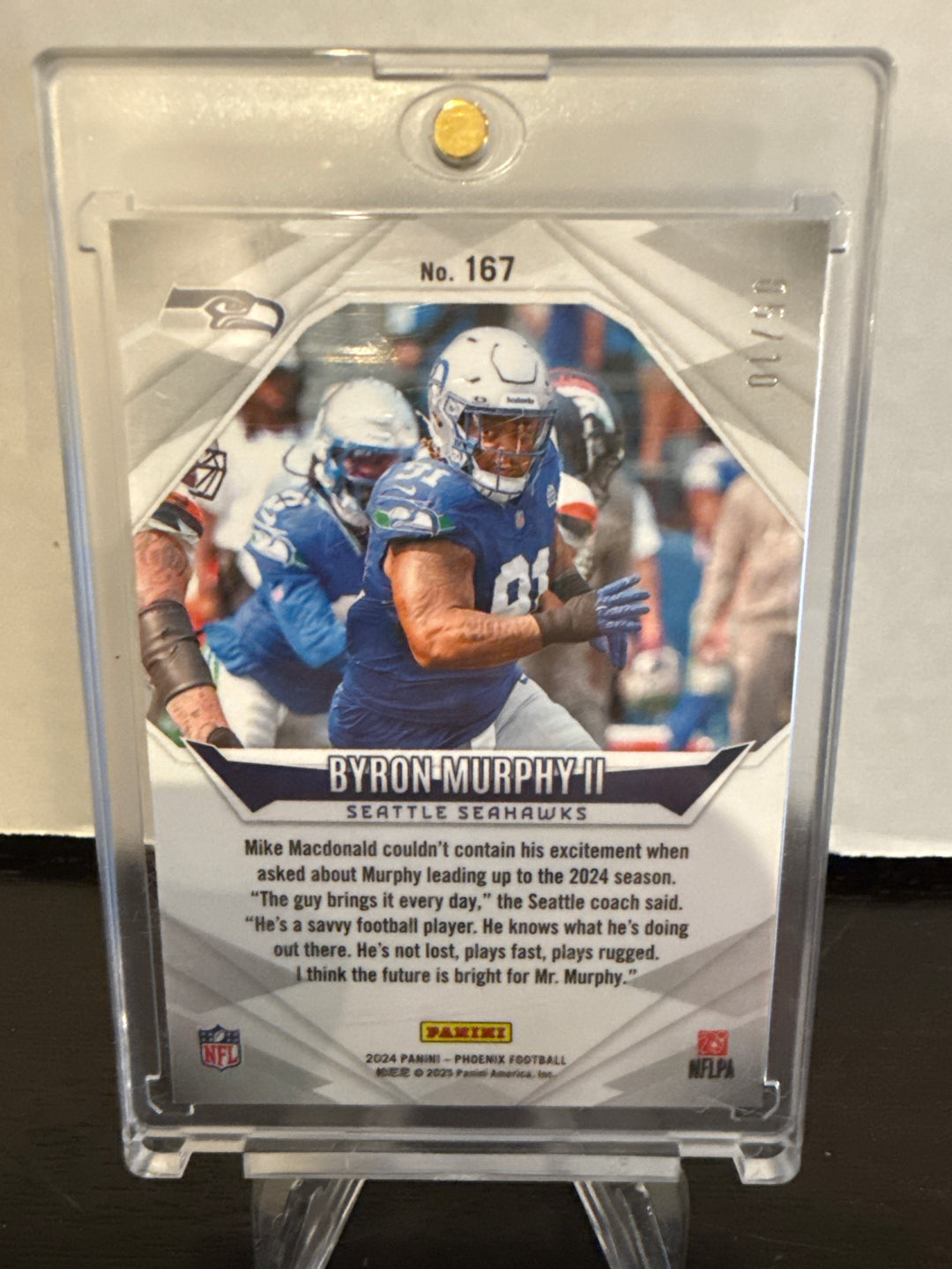 Byron Murphy 2024 Panini Phoenix Gold Hyper Rookie, 05/10