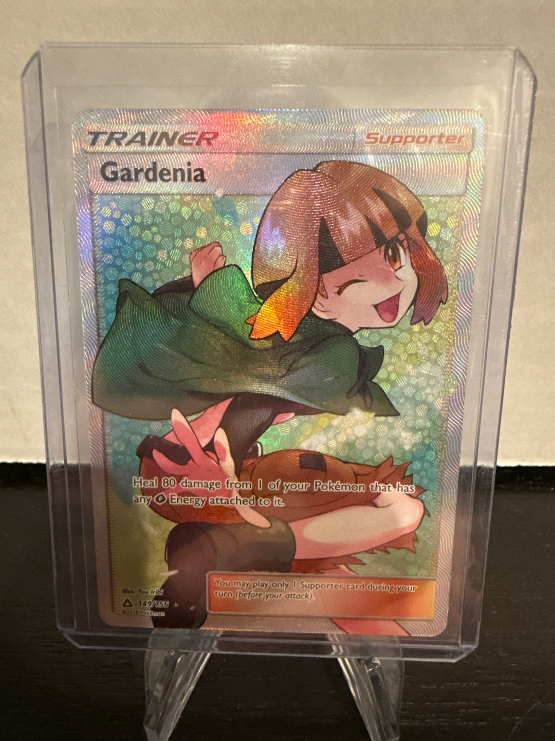 Pokemon TCG 2018 Gardenia Ultra Prism Full Art Trainer, 149/156