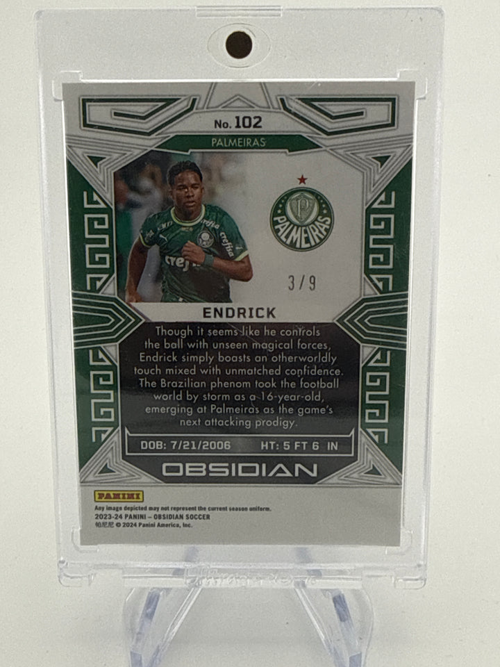 Endrick 2023-2024 Panini Obsidian Contra Rookie, 3/9