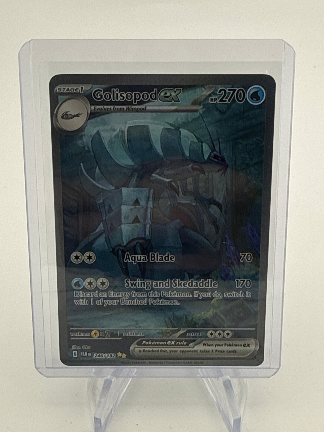 Pokemon TCG 2023 Golisopod EX Paradox Rift Special Rare, 246/182