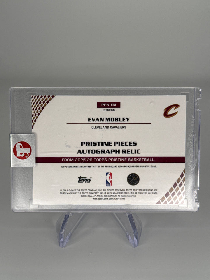 Evan Mobley 2026 Topps Pristine Auto Relic, 74/75