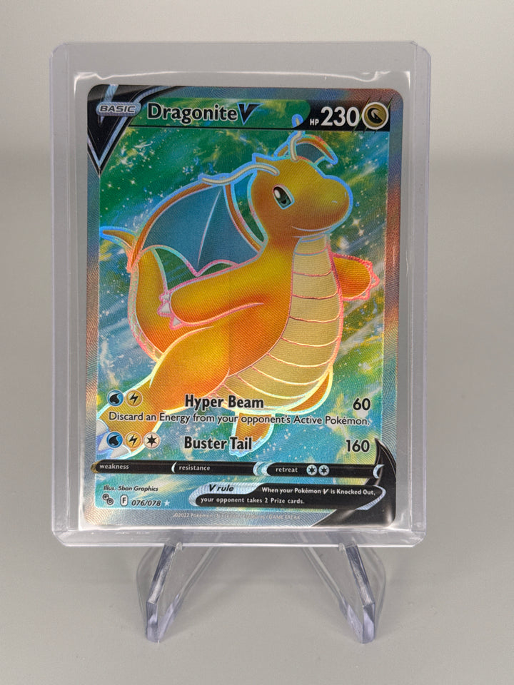Pokemon TCG 2022 Dragonite V Pokemon Go Full Art, 076/078