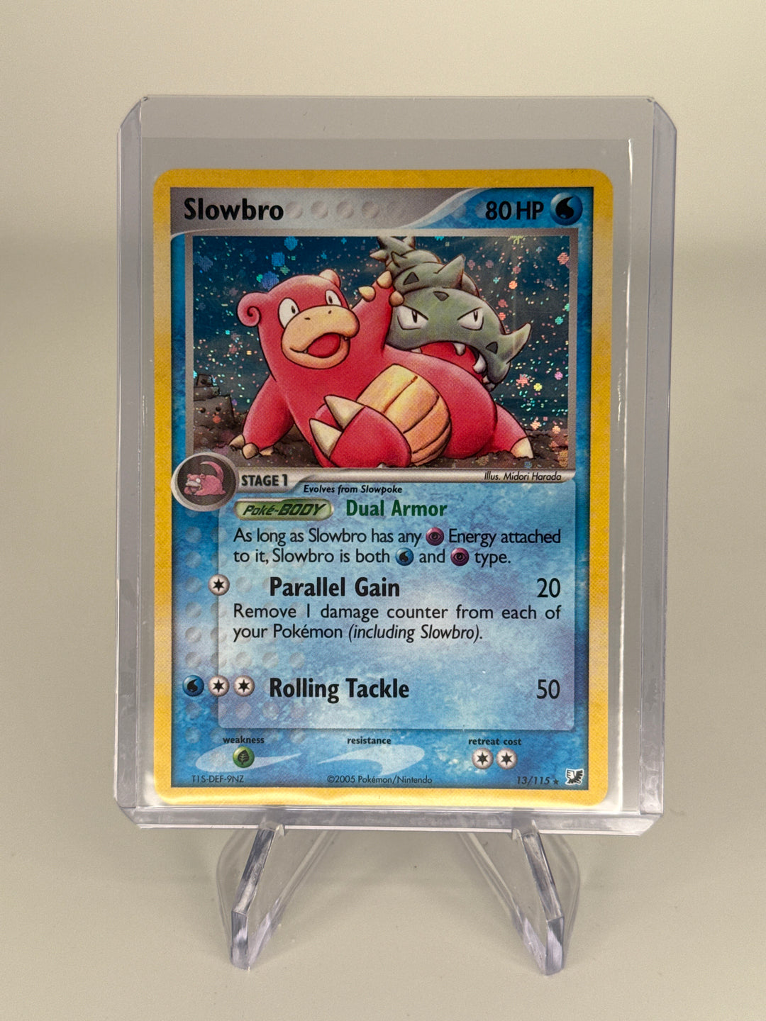 Pokemon TCG 2005 Slowbro EX Unseen Forces Holo, 13/115