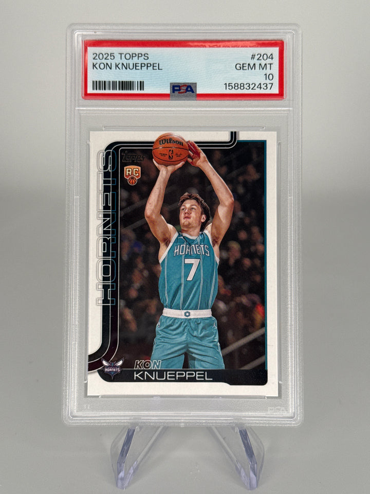 Kon Knueppel 2025 Topps Flagship Basketball Rookie, PSA 10 Gem Mint