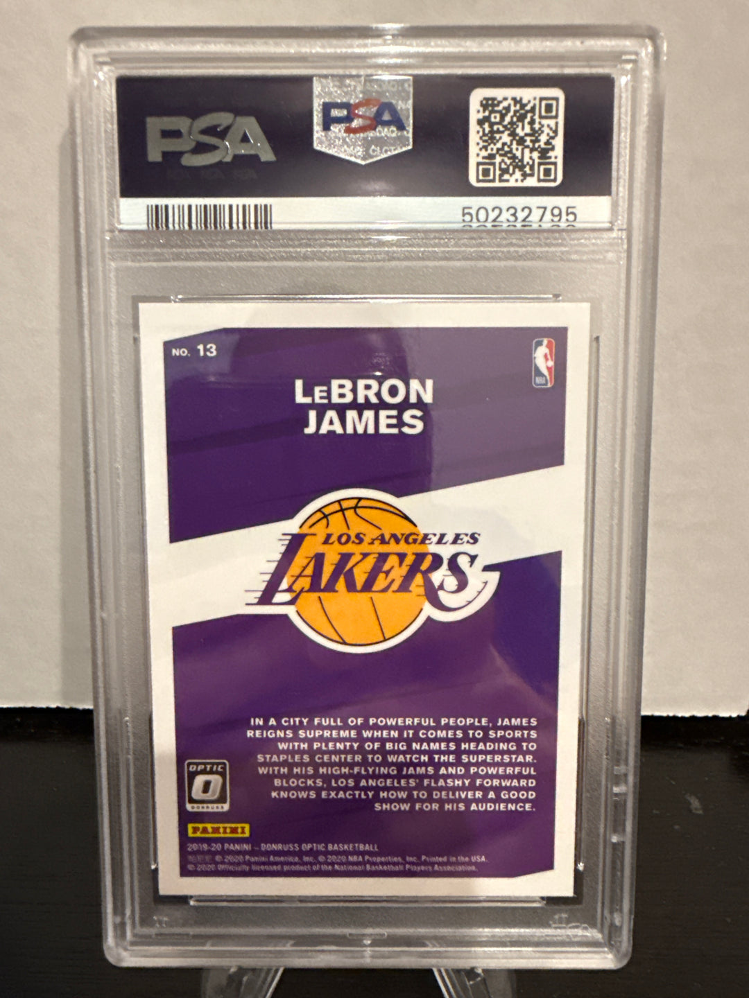 Lebron James 2019 Panini Donruss Optic My House!, PSA 10 Gem Mint