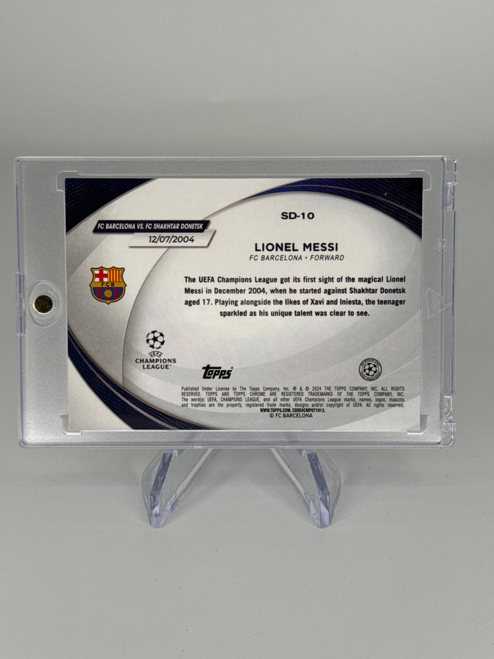 Lionel Messi 2024 Topps Chrome Starball Debut Blue, 52/75