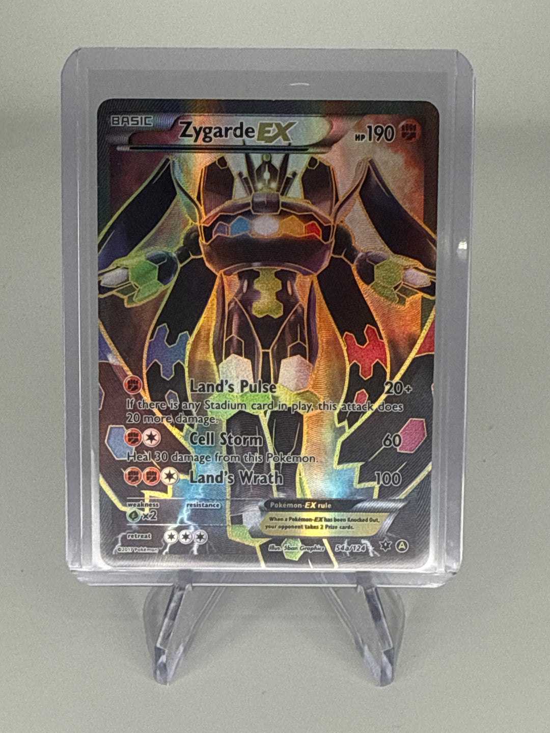 Pokemon TCG 2017 Zygarde EX XY Fates Collide Alternate Art Ultra Rare, 54a/124