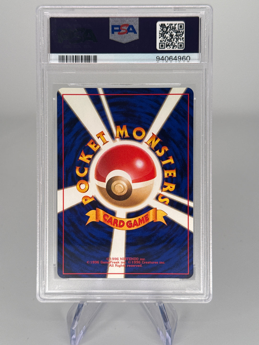 Pokémon TCG 1997 Japanese Dark Vaporeon Team Rocket, 134, PSA 9 Mint