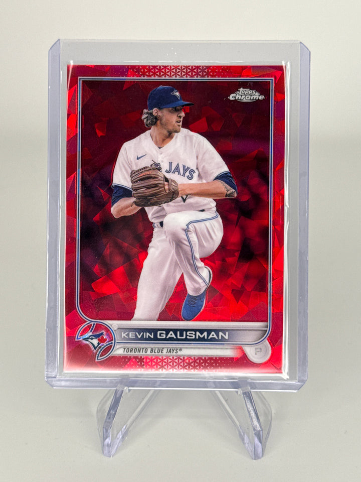Kevin Gausman 2022 Topps Chrome Sapphire Red Refractor, 2/5