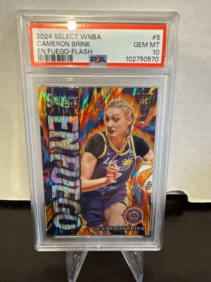 Cameron Brink 2024 Panini Select WNBA En Fuego Flash Rookie, PSA 10 Gem Mint