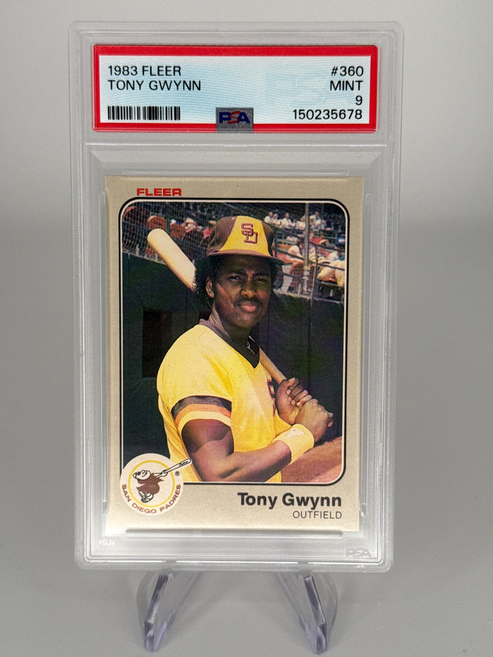 Tony Gwynn 1983 Fleer Rookie, PSA 9 Mint