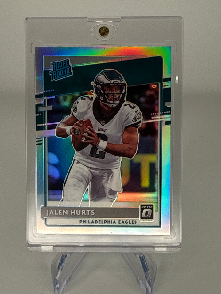 Jalen Hurts 2020 Panini Donruss Optic Rated Rookie Holo