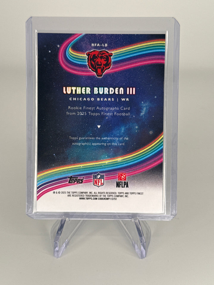 Luther Burden 2025 Topps Finest Rookie Auto