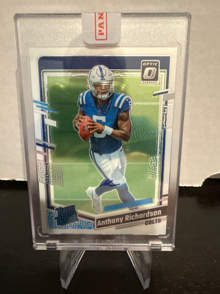 Anthony Richardson 2023 Panini Donruss Optic Rated Rookie Auto, 75/99