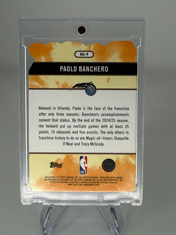 Paolo Banchero 2025 Topps Chrome Rock Stars SSP Case Hit
