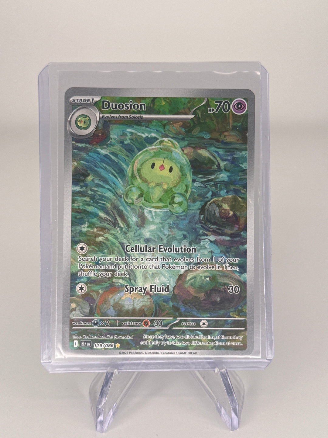 Pokemon TCG 2025 Duosion Black Bolt Full Art Illustration Rare, 119/086