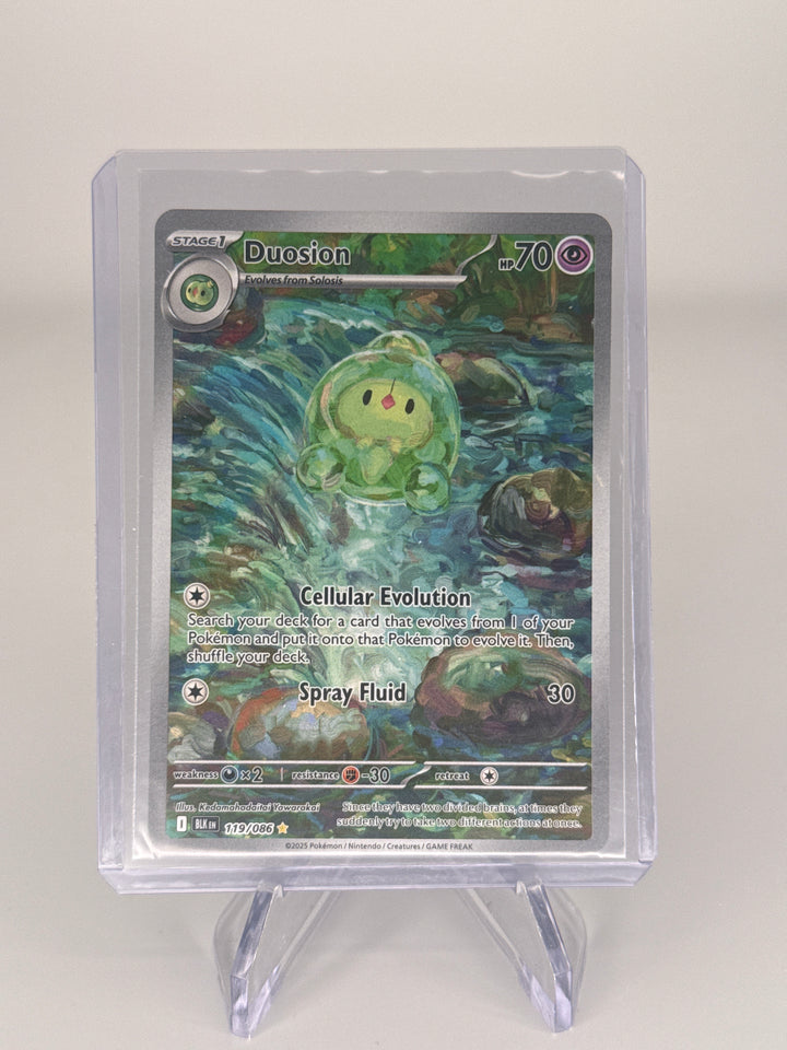 Pokemon TCG 2025 Duosion Black Bolt Full Art Illustration Rare, 119/086
