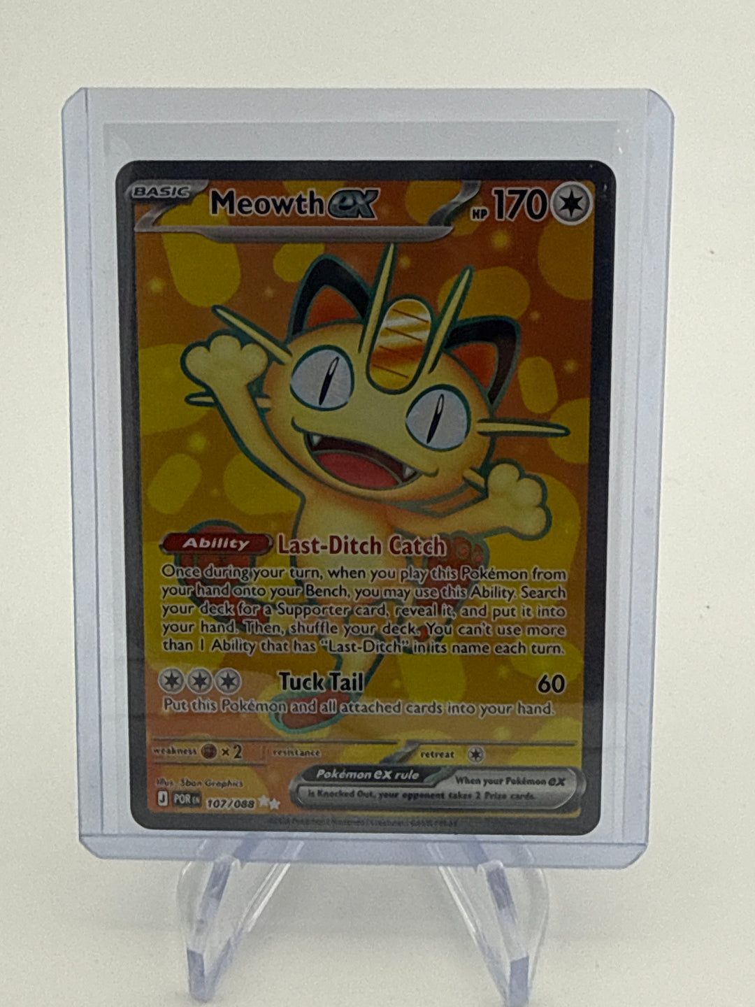 Pokemon TCG 2026 Meowth EX Perfect Order Ultra Rare, 107/088