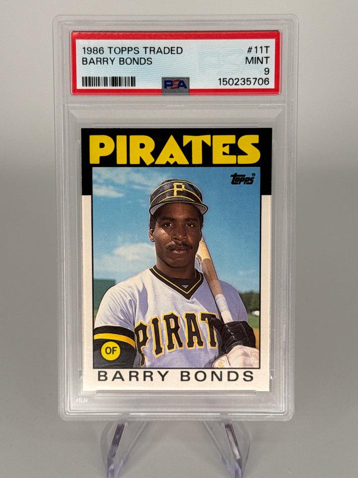 Barry Bonds 1986 Topps Traded Rookie, PSA 9 Mint