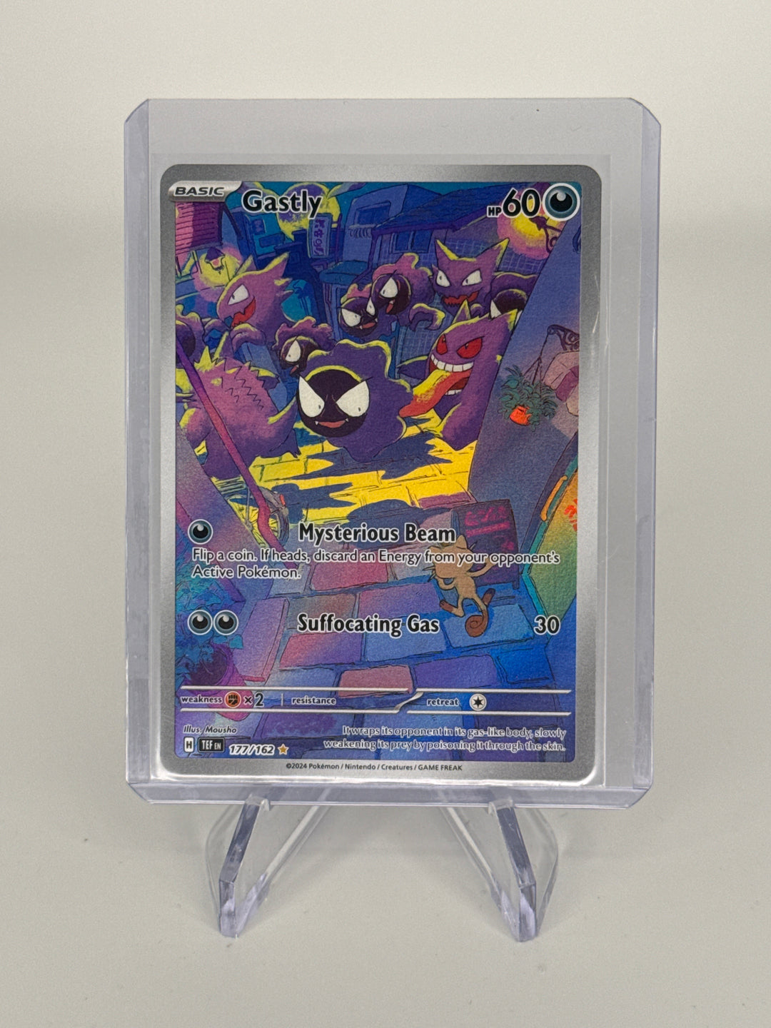 Pokemon TCG 2024 Gastly Temporal Forces Special Illustration Rare, 177/162
