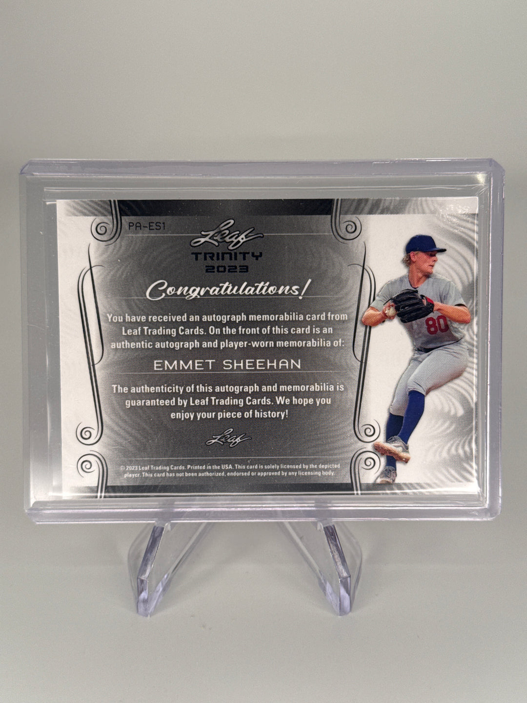 Emmet Sheehan 2023 Leaf Trinty Patch Auto, 58/99