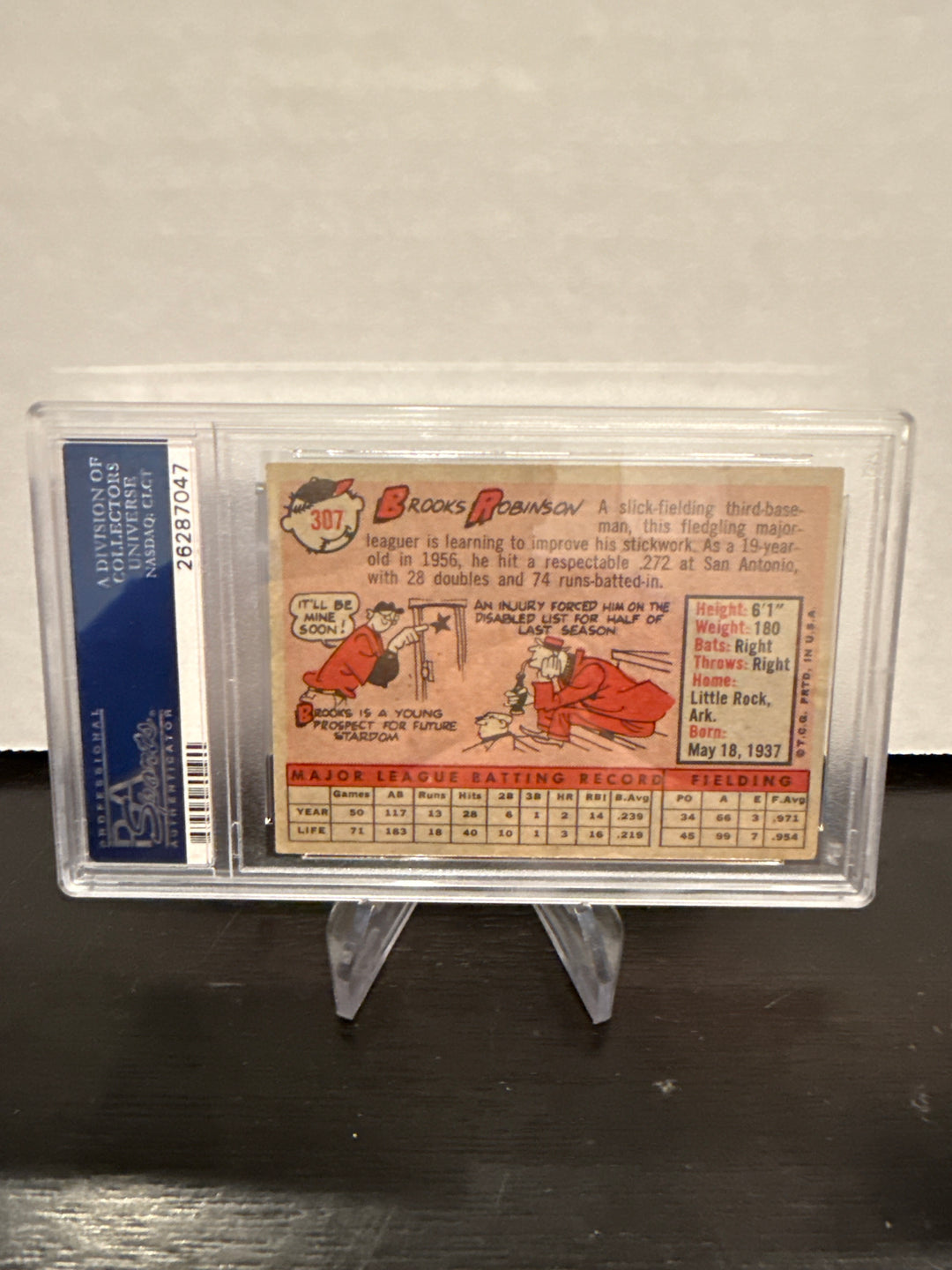 Brooks Robinson 1958 Topps, PSA 4