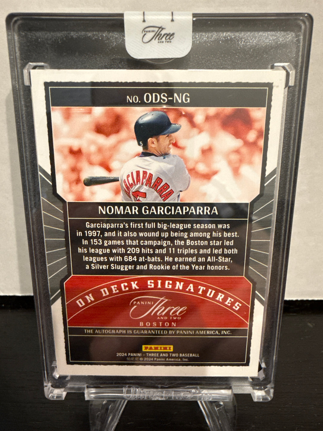 Nomar Garciaparra 2024 Panini Three & Two On Deck Signatures, 31/32