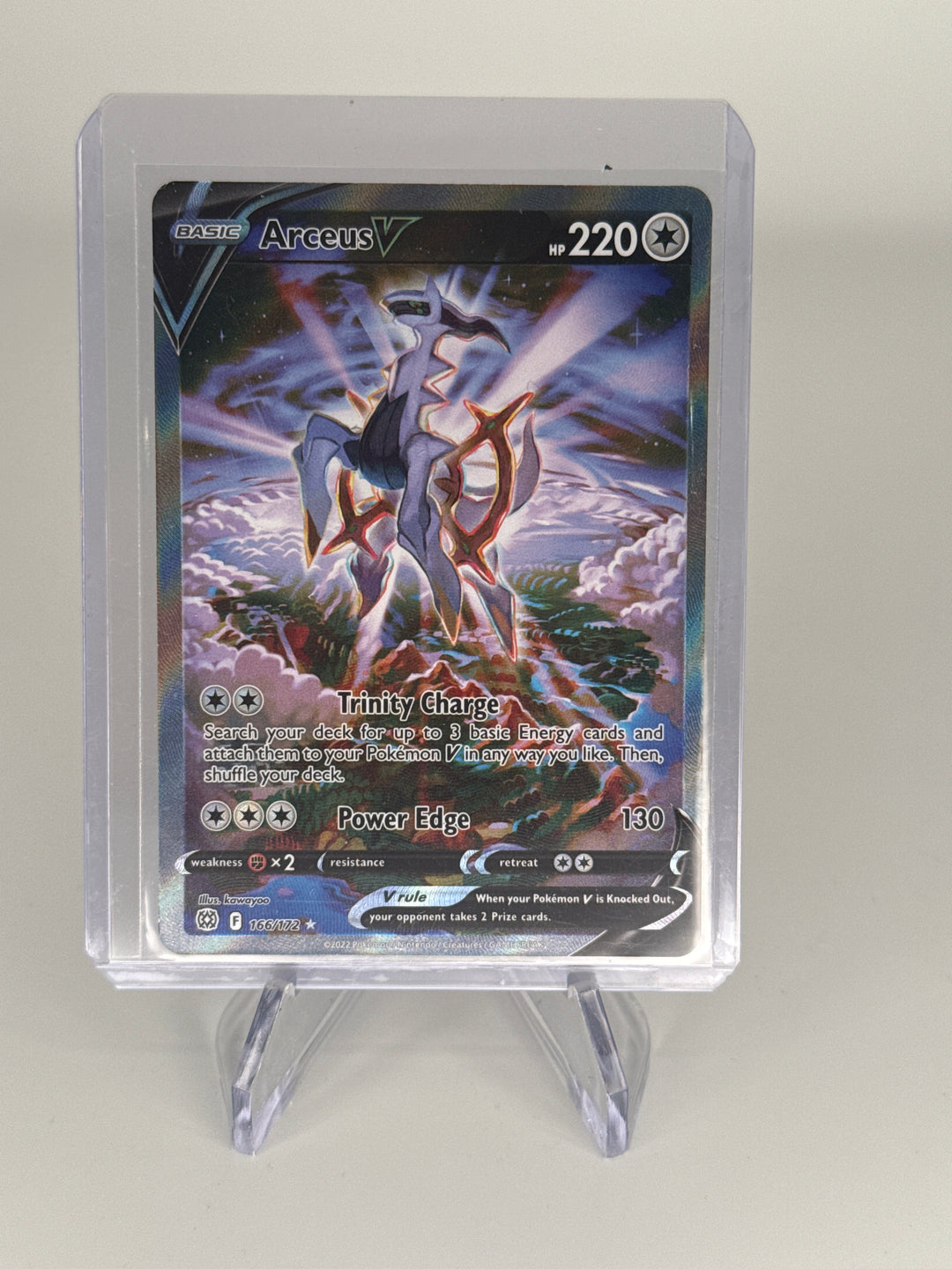 Pokemon TCG 2022 Arceus V Brilliant Stars Ultra Rare Holo, 166/172