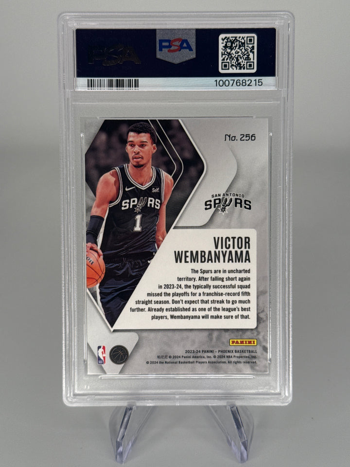 Victor Wembanyama 2023 Panini Phoenix Red Ice Rookie, PSA 10 Gem Mint