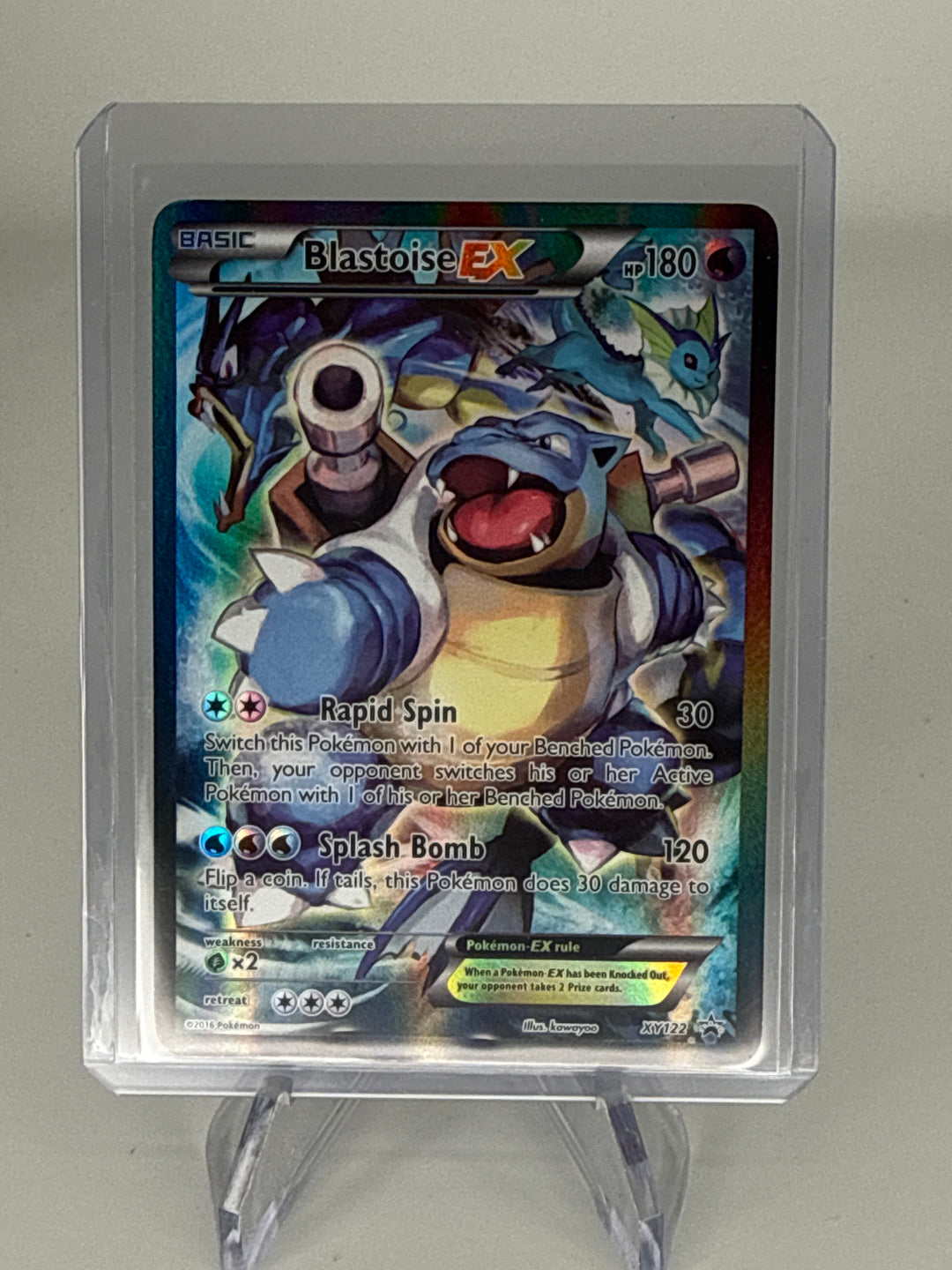 Pokemon TCG 2016 Blastoise EX Red & Blue Collection Black Star Promo, XY122