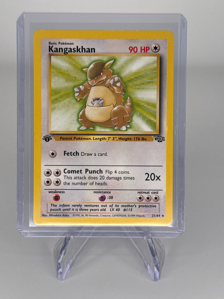 Pokemon TCG 1999 Kangaskhan 1st Edition Jungle, 21/64