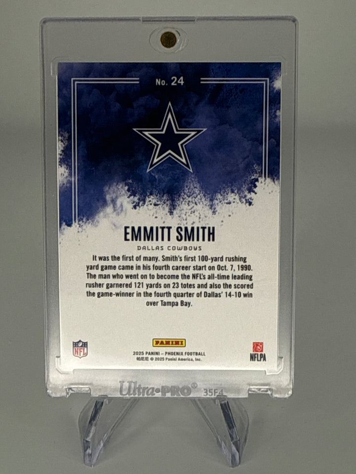 Emmitt Smith 2025 Panini Phoenix SSP Color Blast Case Hit