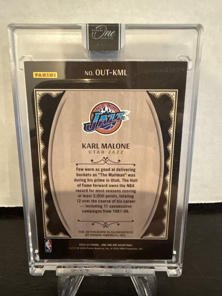 Karl Malone 2023 Panini One & One Once Upon a Franchise Auto, 24/25