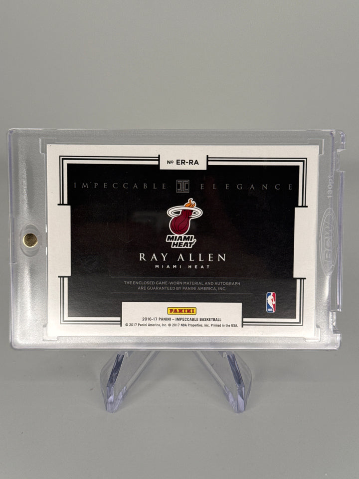Ray Allen 2016-2017 Panini Impeccable Elegance Auto Relic, 08/25