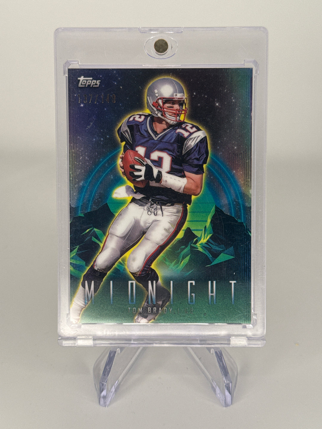Tom Brady 2024 Topps Midnight Morning Refractor, 137/149