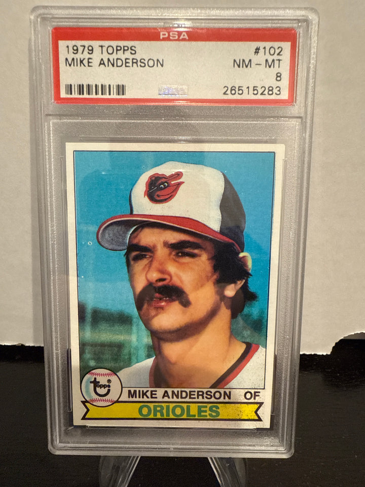 Mike Anderson 1979 Topps, PSA 8
