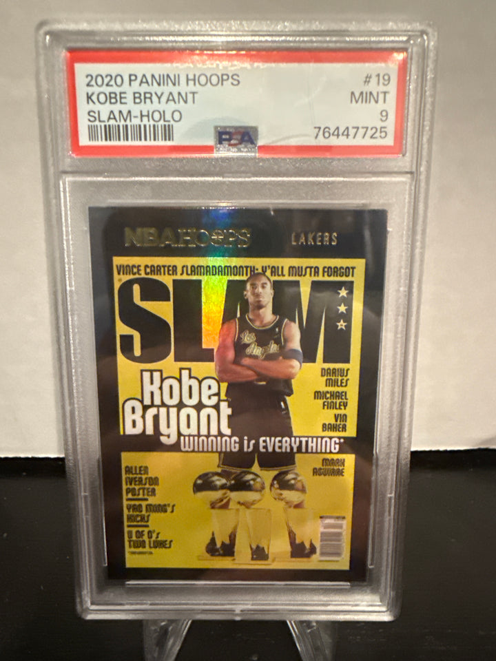 Kobe Bryant 2020 Panini Hoops SLAM Holo, PSA 9 Mint