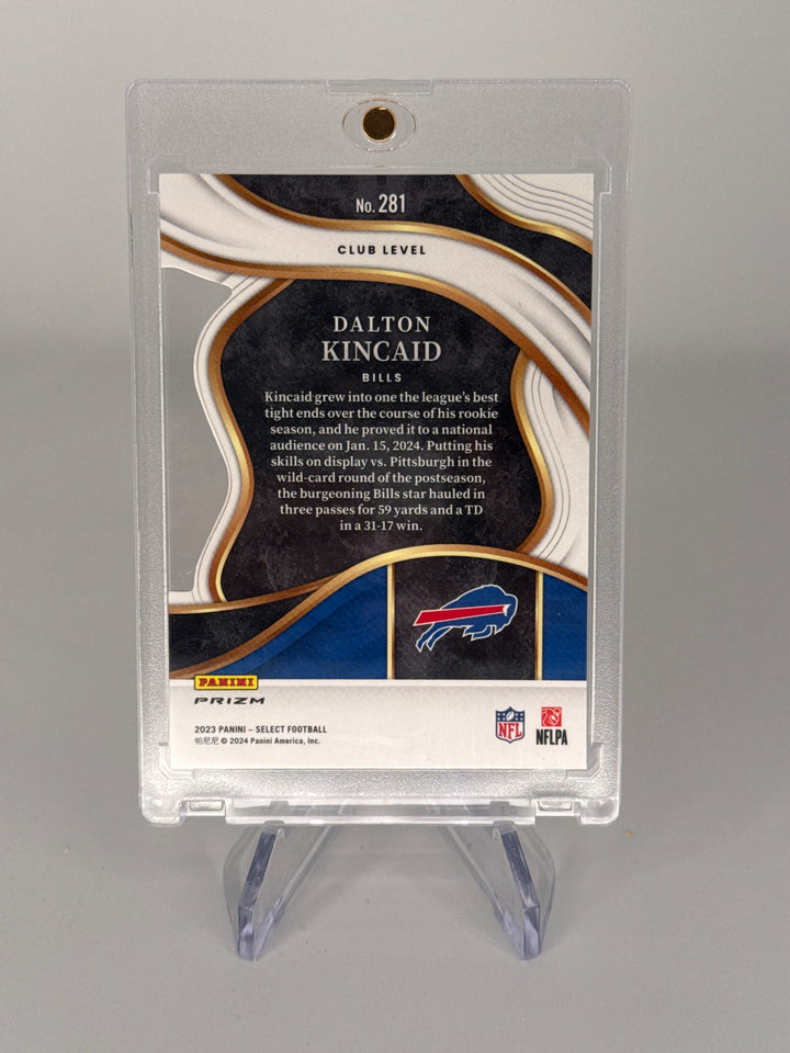 Dalton Kincaid 2023 Panini Select Die Cut Zebra SSP Rookie