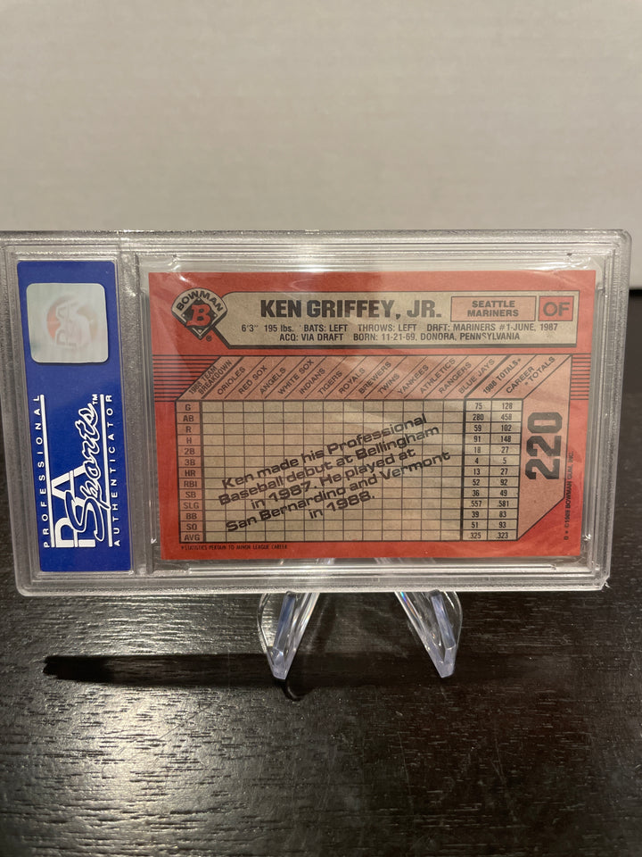 Ken Griffey Jr. 1989 Bowman Rookie, PSA 9 Mint