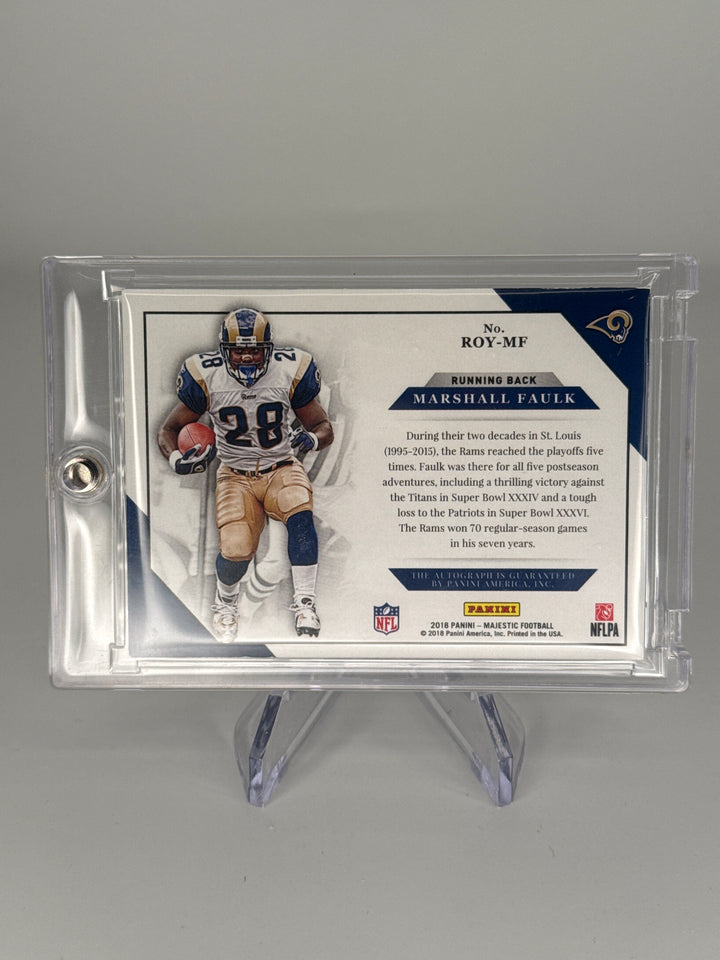 Marshall Faulk 2018 Panini Majestic Royalty 1/1 Gold Auto