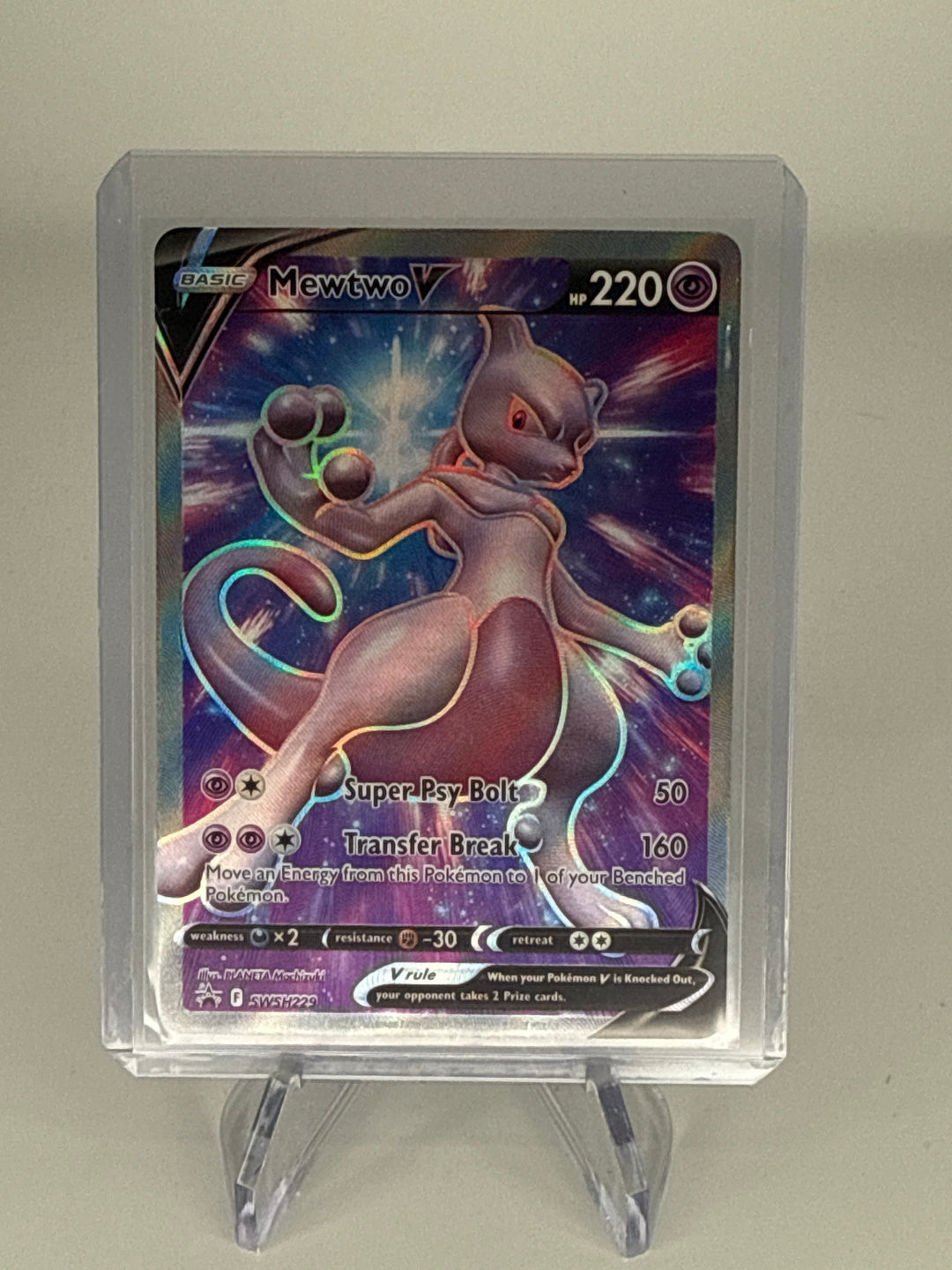 Pokemon TCG 2022 Mewtwo V Pokemon Go, SWSH229